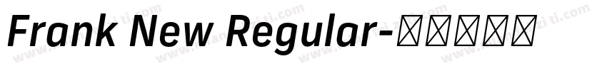 Frank New Regular字体转换